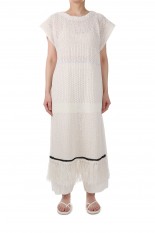 Fringe Pattern Knitvest -ECRU (12210507)