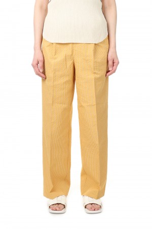 Ginghamcheck Rough Pants -YELLOW (12210708)