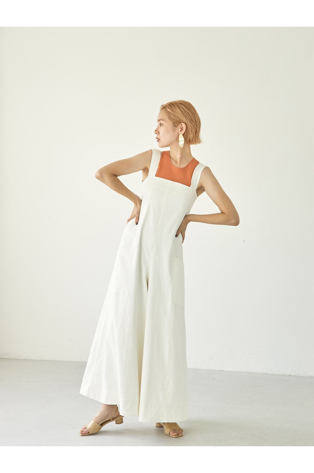 Stitch Twill Combinaison ECRU (12210314) Store