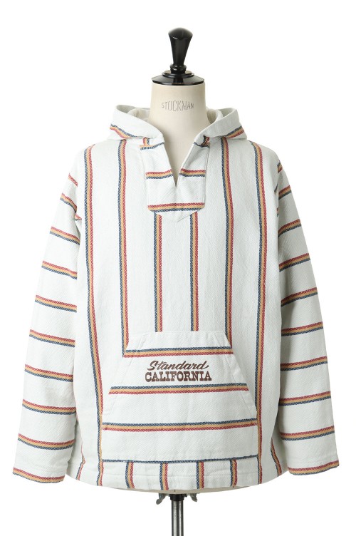 SD Stripe Comfortable Baja Hoodie ナチュラルM