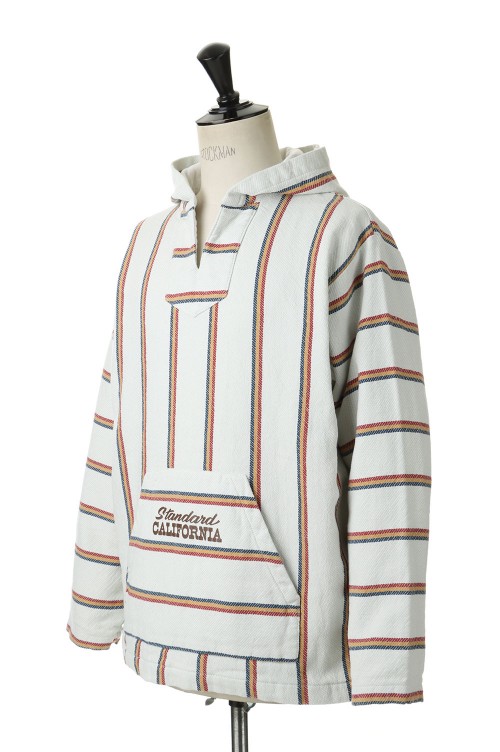 SD Stripe Comfortable Baja Hoodie ナチュラルM