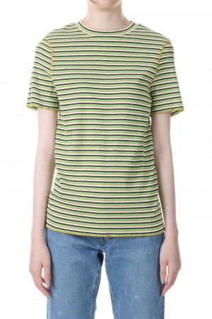 MULTI BORDER TEE -GREEN(22MMSCU13)