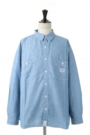 B*！様 DESCENDANT NOFOLK CHAMBRAY LS SHIRT DESCENDANT/NORMAN CHAMBRAY LS SHIRT (INDIGO)