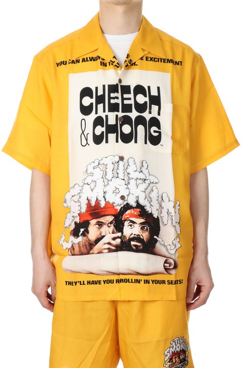STILL SMOKIN / S/S HAWAIIAN SHIRT / YELLOW (CCSS-WM-HI01