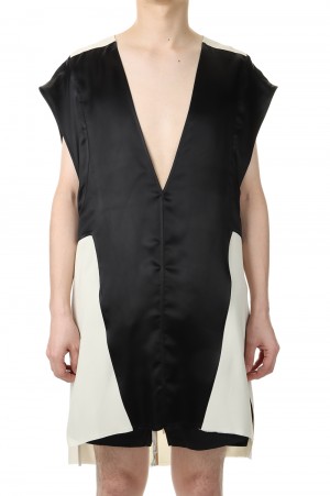 KUNTROL TOP V NECK / BLACK YN（RR01B1122）