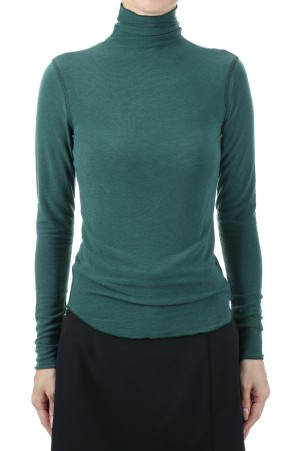 Soft Turtleneck Tops -GREEN(12220606)