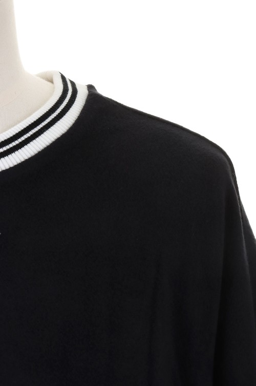 PILLED CURSIVE CREWNECK/BLACK | セレクトショップ
