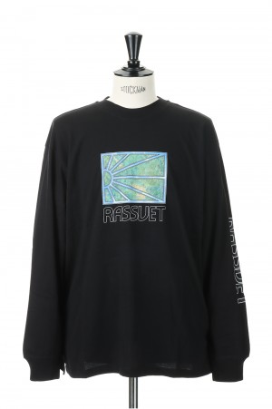 MEN LS PAINTING TSHIRT KNIT/BLACK(PACC11T012)