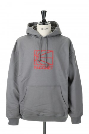 MEN BIG LOGO HOODIE KNIT/DARK GREY(PACC11T026)