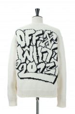 GRAFF FREEST CHUNKY KNIT CREWNECK/OFF WHITE BLACK(OMHF22-RTW0677)