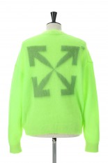 ARROW MOHAIR SKATE KNIT CREWNECK/GREEN FLUO GREE(OMHF22-RTW0217)