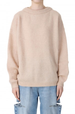 Crew Neck Jumper- Warm Beige (FN-WN-KNIT000513)