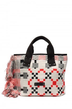 Zara geometric print tote bag sales