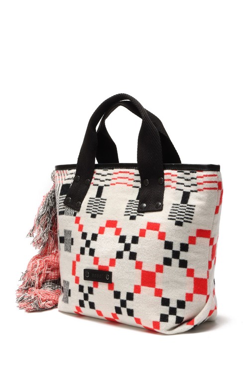 sacai サカイ Geometric Jacquard Tote M
