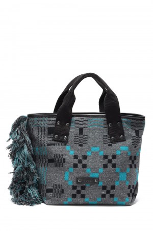 Geometric Jacquard Tote M -Gray (22-0428S) | セレクトショップ 