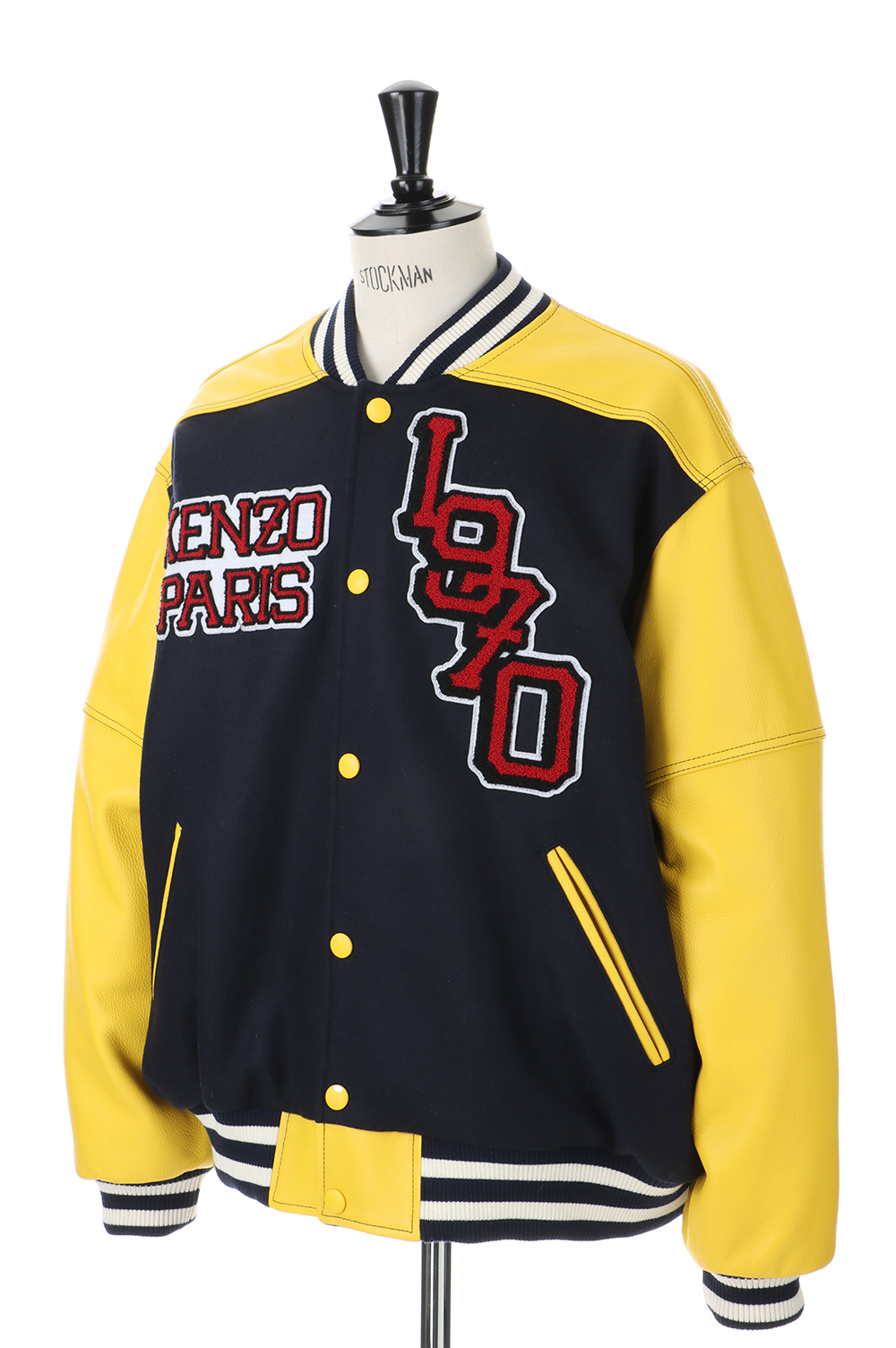 Tiger Varsity Leather Sleeve Varsity Jacket /MIDNIGHT BLUE ...