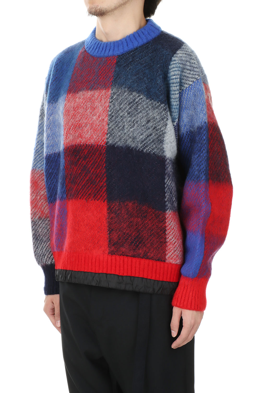 sacai 22aw plaid Knit ニット 22-02858 sacai - sacai / サカイ | 2022AW | Plaid Knit Pullover ブロック