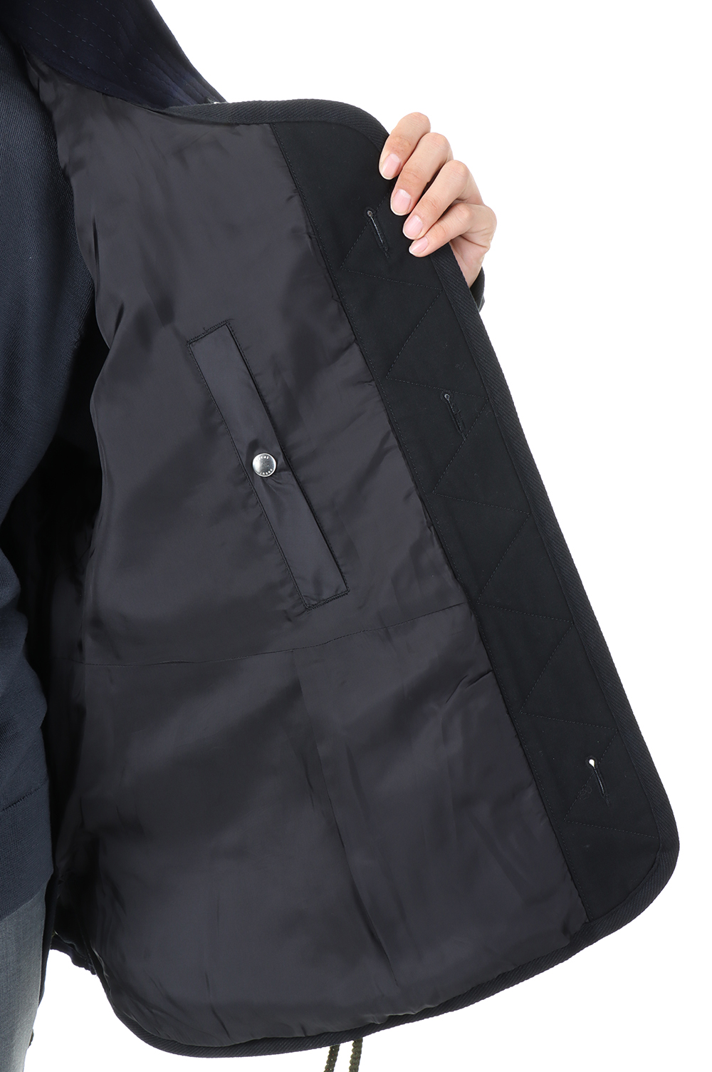 Wool Melton Blouson(22-02884M )-NAVY201- | セレクトショップ 