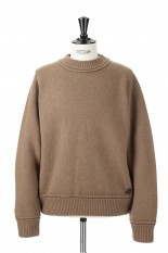 S Studs Cashmere Knit Pullover(22-02860M)-CAMEL 648-