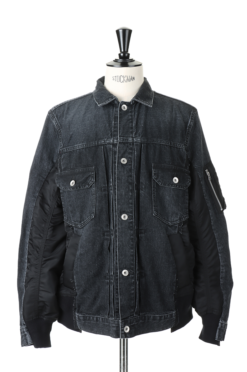 Denim x MA-1 Jacket(SCM-022)-BLACK001- | セレクトショップ 