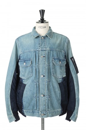 Denim x MA-1 Jacket(SCM-022)-BLACK001- | セレクトショップ 