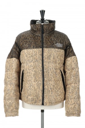 ORGANDIE WRAPPED PUFFER JACKET-BEIGE-(22AW10BL145)