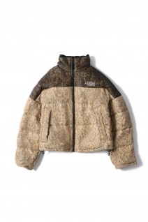 ORGANDIE WRAPPED PUFFER JACKET-BEIGE-(22AW10BL145)