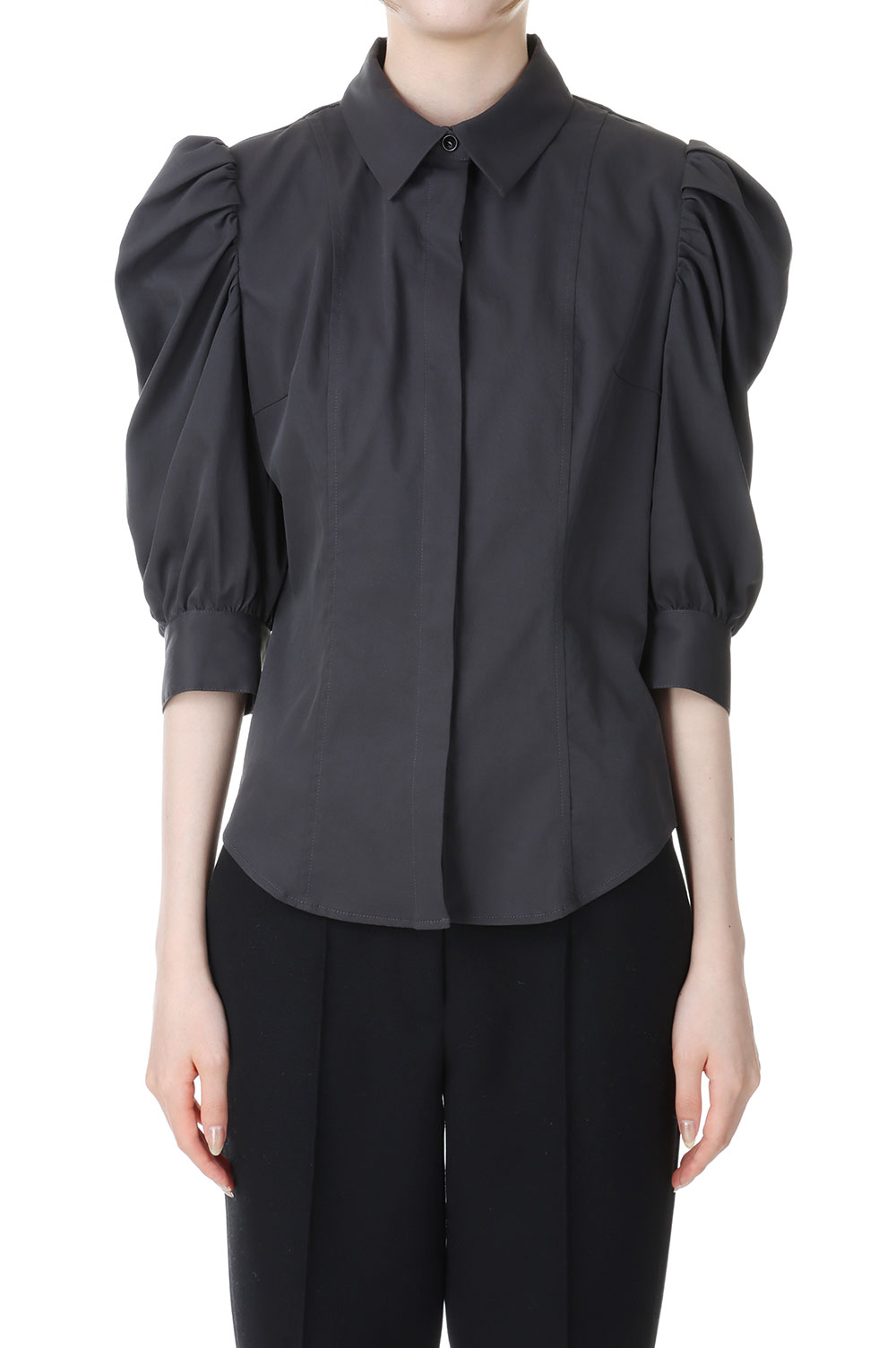 Waist shape puff sleeve SH-DARK GRAY(460FAS30-0010) | セレクト 