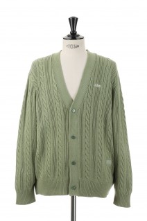 Abc. 123. Cableknit Cardigan / Aventurine Green(ABC123CBLC100)