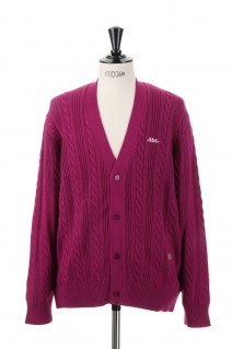 Abc. 123. Cableknit Cardigan / Rhodolite Purple(ABC123CBLC100)
