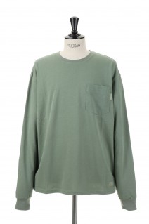 Abc. 123. Long Sleeve Pocket Tee / Aventurine Green(ABC123LST100)