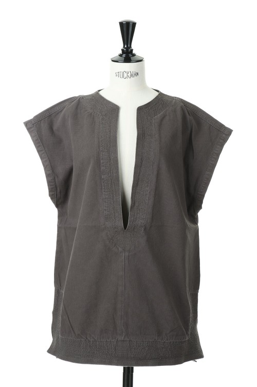 Cotton Keyneck Pullover -CHARCOAL GRAY(12110427) | セレクト