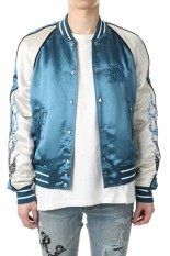 SATIN FLAMES SOUVENIR JACKET-420(PS22MOS020-420)