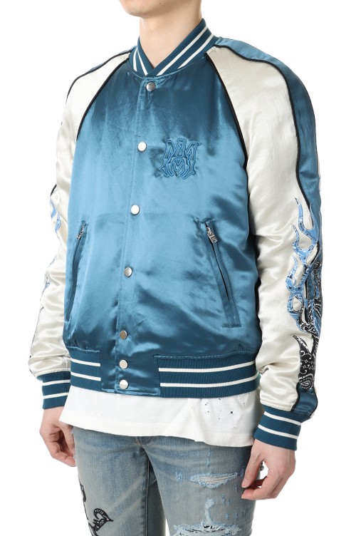 ジャケット・アウター AMIRI SATIN FLAMES SOUVENIR JACKET-420 SATIN FLAMES SOUVENIR JACKET-420(PS22MOS020-420) | セレクト