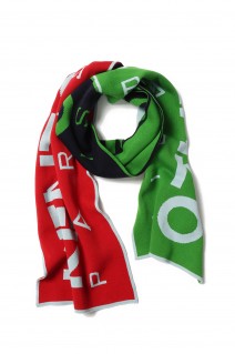 Kenzo Paris Logo Patchwork Scarf(FC68EU150KED)
