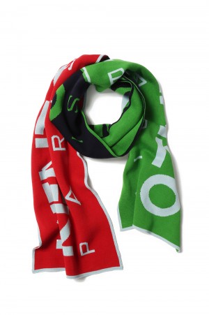 Kenzo Paris Logo Patchwork Scarf(FC68EU150KED)