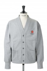 Boke Flower Crest Vee Jersey Cardigan /LIGHT GREY(FC65BL7444ME)