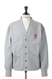 Boke Flower Crest Vee Jersey Cardigan /LIGHT GREY(FC65BL7444ME)
