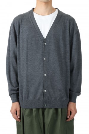 High Gauge Knit Cardigan - C.GRAY (GM223-80119B)