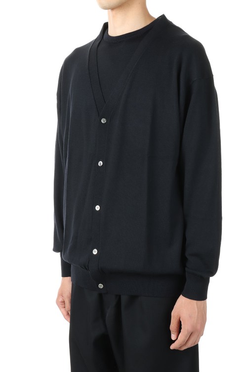 High Gauge Knit Cardigan - BLACK (GM223-80119B) | セレクトショップ
