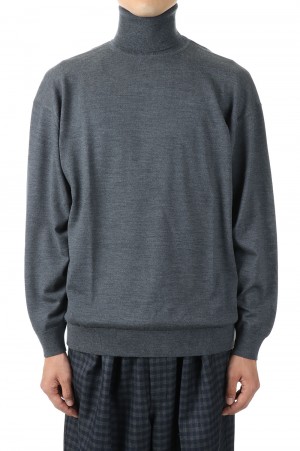 High Gauge High Neck Knit - C.GRAY (GU223-80120B)