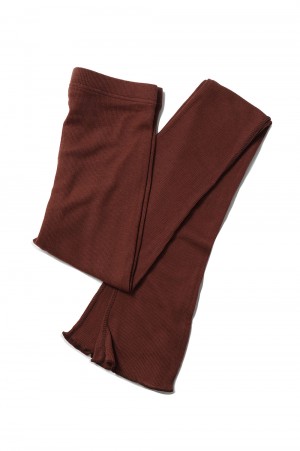 WOOL RIB LEGGINGS/BROWN(22AMSPA06)