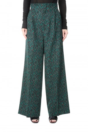 Granite High waist pants/GREEN mix(E22AW/P-02/02)