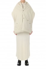 Lightweight Twill Mountain Down Cape -LIGHT BEIGE(NN8256N)