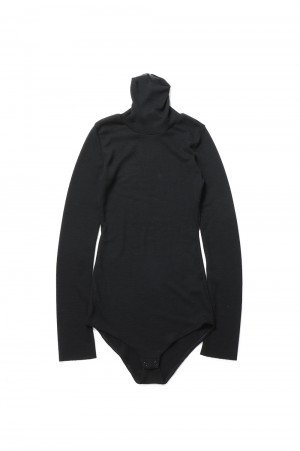 Merino Wool Body Suit Turtle -Black (020-022-CT55)