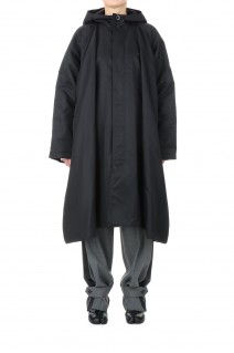 Nylon Satin Patted Coat -Black (020-022-WC21)