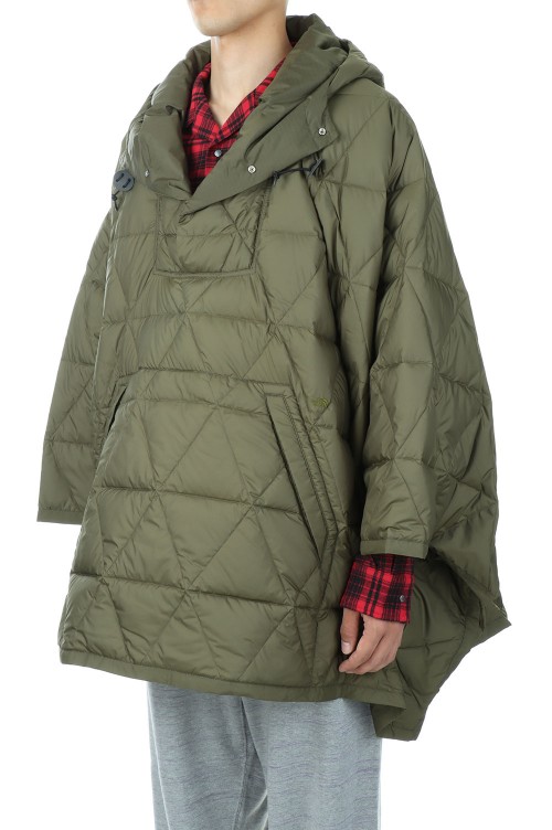 Field Down Poncho - Olive (ND2258N) | セレクトショップ
