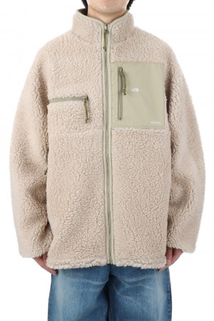 Wool Boa Fleece Field Jacket - Beige (NA2252N)