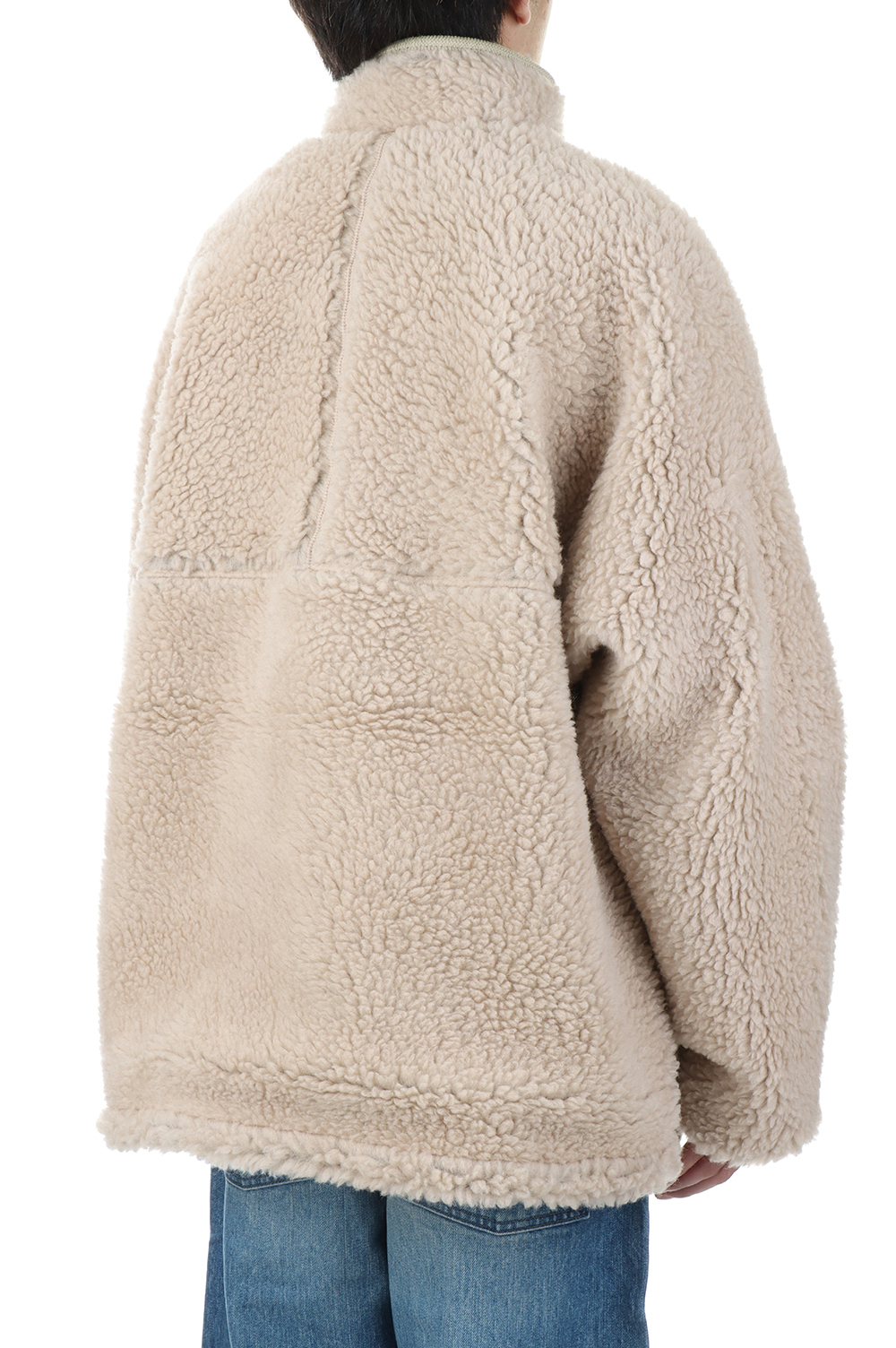 Wool Boa Fleece Field Jacket - Beige (NA2252N) | セレクト