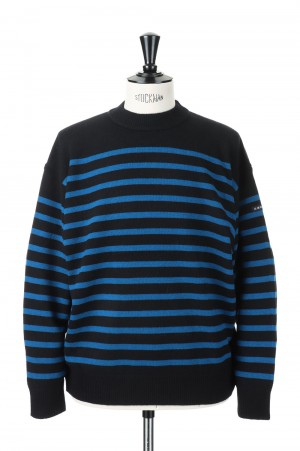 BASQUE KNIT(1004AWKN01) - BLACK BLUE-